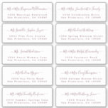 Burgundy Calligraphy Wedding Guest Adresetiketten Sticker<br><div class="desc">Eenvoudig te personaliseren, namen en adressen / stickers met een individueel trouwadres voor gasten. Deze chique, moderne en eenvoudige trouwgastengastennamen zijn voorzien van je trouwgastennamen in een bogundy elegant handgeschreven script kalligrafie op een witte achtergrond. Voeg gewoon uw individuele trouwgastennamen en adres toe. Exclusief voor u ontworpen door Happy Dolphin...</div>