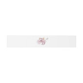 Burgundy Catholic Wedding Invitation Belly Band Uitnodigingen Wikkel (Vlak)