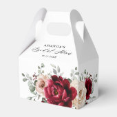 Burgundy Champagne Ivory Mauve Roos Vrijgezellenfe Bedankdoosjes (Achterkant)