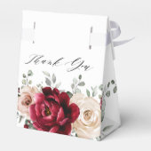 Burgundy Champagne Ivory Mauve Roos Vrijgezellenfe Bedankdoosjes (Achterkant)