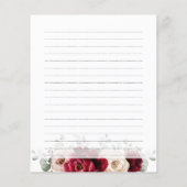 Burgundy Champagne Ivory Vrijgezellenfeest Recipe (Achterkant)