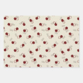 Burgundy Cherries & Sweet Script – Valentine Inpakpapier Vel (Voorkant 3)