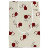 Burgundy Cherries & Sweet Script – Valentine Medium Cadeauzakje (Achterkant)