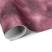 Burgundy Cherry Glitter Glitz Cadeaupapier (Rol Hoek)