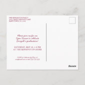 Burgundy Christelijk Afstuderen Verse Isaiah 40 Briefkaart (Achterkant)