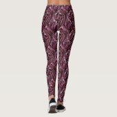 burgundy chroom leggings (Achterkant)
