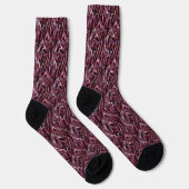 burgundy chroom sokken (Rechts)