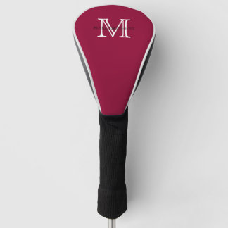 Burgundy Classic Custom Monogram & Name Golfheadcover