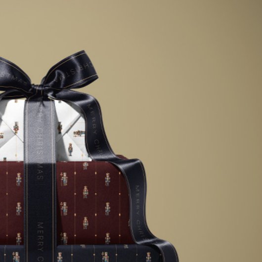 Burgundy classic nutcracker wrapping paper cadeaupapier