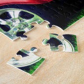 Burgundy Classic Roadster  Hotrod Car Legpuzzel (Zijkant)