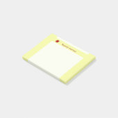 Burgundy Clover Ribbon door Kenneth Yoncich Post-it® Notes (Schuin)