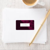 Burgundy Color Block Etiket (Insitu)