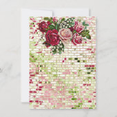 Burgundy Country Red Rustic Rozen Vrijgezellenfees Kaart (Achterkant)