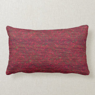 Burgundy Crinkle Texture Print Lumbar Pillow Kussen