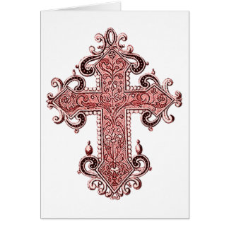 Burgundy Cross Art Volledig Kaart