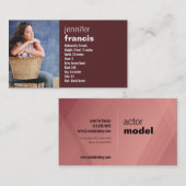 Burgundy Crossing Mini Comp Card Visitekaartje (Voorkant / Achterkant)