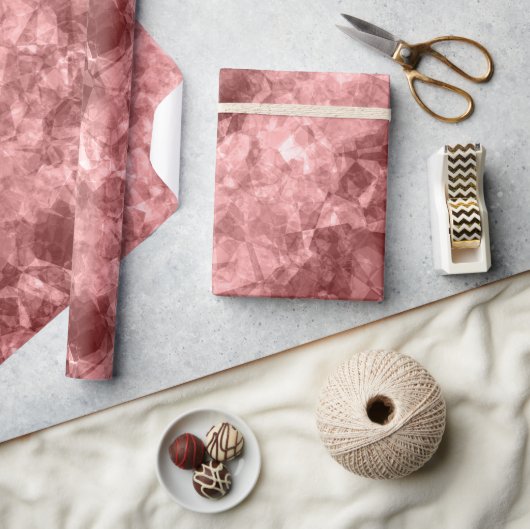 Burgundy Crumpled Texture Cadeaupapier (Crafts)