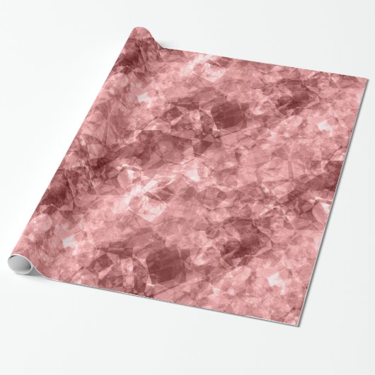 Burgundy Crumpled Texture Cadeaupapier (Uitgerold)