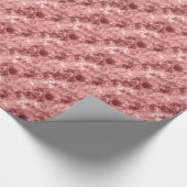 Burgundy Crumpled Texture Cadeaupapier (Hoek)