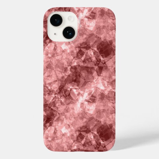 Burgundy Crumpled Texture Case-Mate iPhone Case (Achterkant)