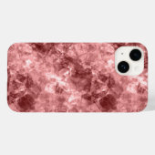 Burgundy Crumpled Texture Case-Mate iPhone Case (Achterkant (horizontaal))