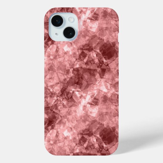 Burgundy Crumpled Texture Case-Mate iPhone Case (Achterkant)
