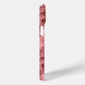 Burgundy Crumpled Texture Case-Mate iPhone Case (Achterkant / Rechts)