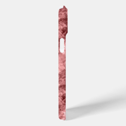 Burgundy Crumpled Texture Case-Mate iPhone Case (Achterkant / Rechts)