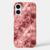 Burgundy Crumpled Texture Case-Mate iPhone Case (Achterkant)