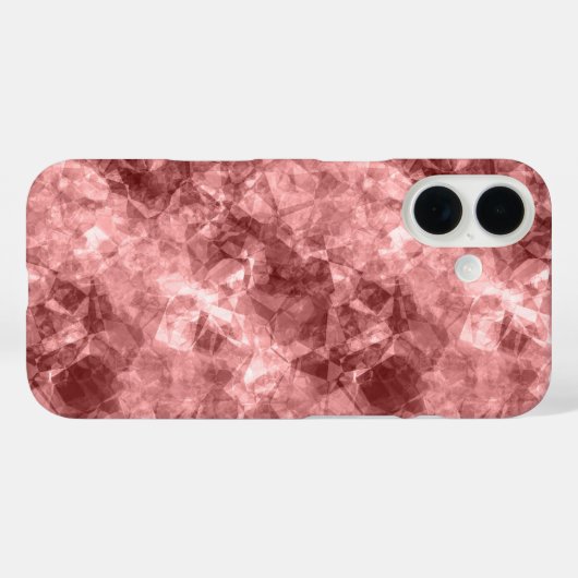 Burgundy Crumpled Texture Case-Mate iPhone Case (Achterkant (horizontaal))