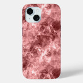 Burgundy Crumpled Texture Case-Mate iPhone Case (Achterkant)