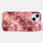 Burgundy Crumpled Texture Case-Mate iPhone Case (Achterkant (horizontaal))