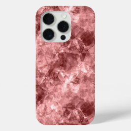 Burgundy Crumpled Texture iPhone 15 Pro Case