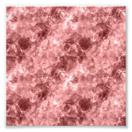 Burgundy Crumpled Texture Foto Afdruk