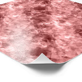 Burgundy Crumpled Texture Foto Afdruk (Hoek)