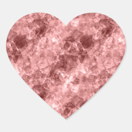 Burgundy Crumpled Texture Hart Sticker