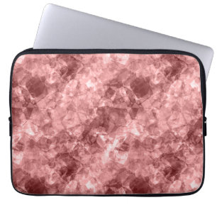 Burgundy Crumpled Texture Laptop Sleeve