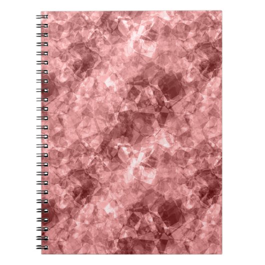 Burgundy Crumpled Texture Notitieboek (Voorkant)