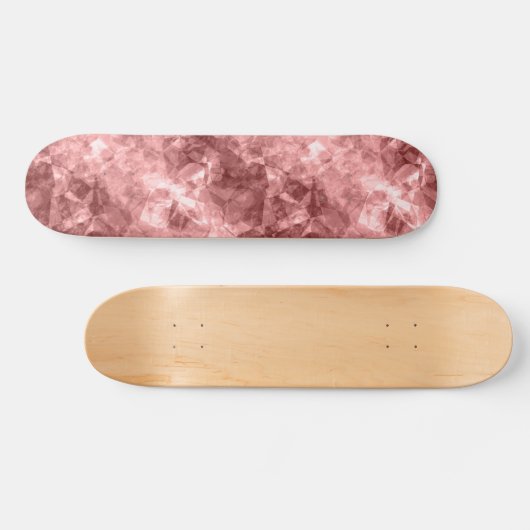 Burgundy Crumpled Texture Persoonlijk Skateboard (Horizontaal)