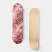 Burgundy Crumpled Texture Persoonlijk Skateboard (Voorkant)