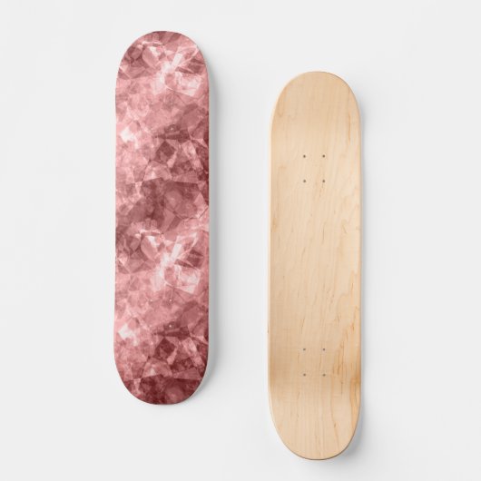 Burgundy Crumpled Texture Persoonlijk Skateboard (Voorkant)