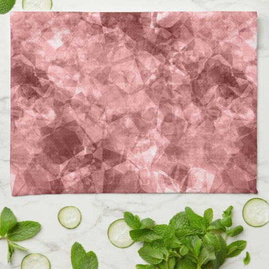 Burgundy Crumpled Texture Theedoek (Gevouwen)