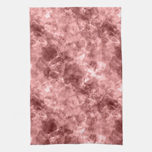 Burgundy Crumpled Texture Theedoek (Verticaal)