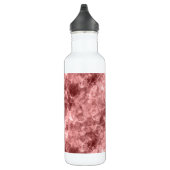 Burgundy Crumpled Texture Waterfles (Rechts)