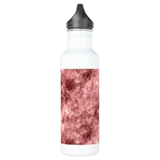 Burgundy Crumpled Texture Waterfles (Links)