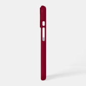 Burgundy Custom Monogram iPhone 16 Hoesje (Linkerkant)