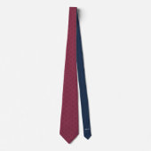 Burgundy Custom Name Monogram Quote  Stropdas (Voorkant)