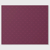 Burgundy Damask Pattern Cadeaupapier (Vlak)