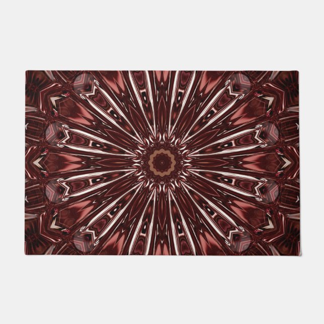 Burgundy Decorative Doormat Deurmat (Voorkant)