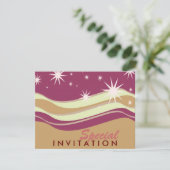 Burgundy Desert Stars - Speciale uitvindingen Kaart (Staand voorkant)